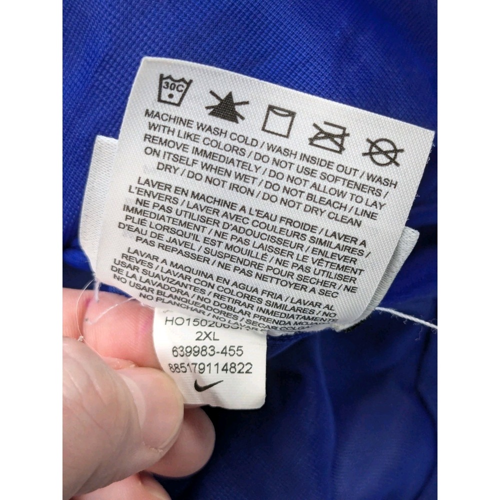 Nike Golf Walt Disney World Parks Mens 2XL Windbreaker Jacket Full Zip Blue 2886 - Picture 12 of 14